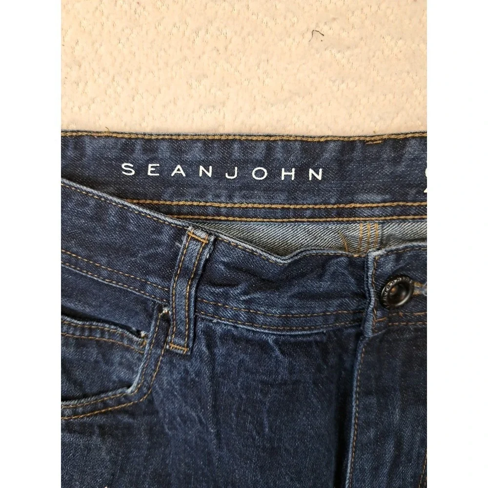 Sean John Hamilton Jeans Mens Size 40 x 30 Classic Relaxed Blue Measures 40 X 26